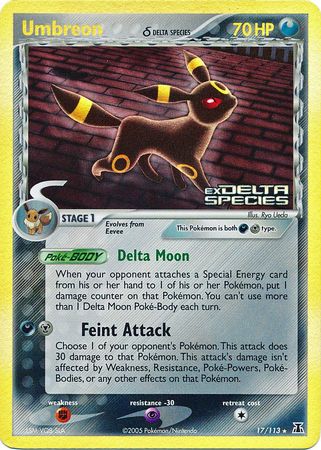 Umbreon (Delta Species) 17/113 - Delta Species Reverse Holofoil