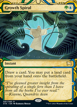 Growth Spiral (Foil Etched) (STA-061) - Strixhaven Mystical Archive (Borderless) Foil
