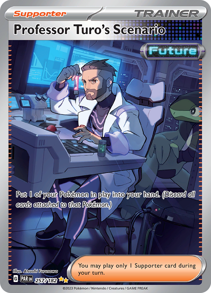 Professor Turo's Scenario - 257/182 257 - SV04 Paradox Rift Holofoil