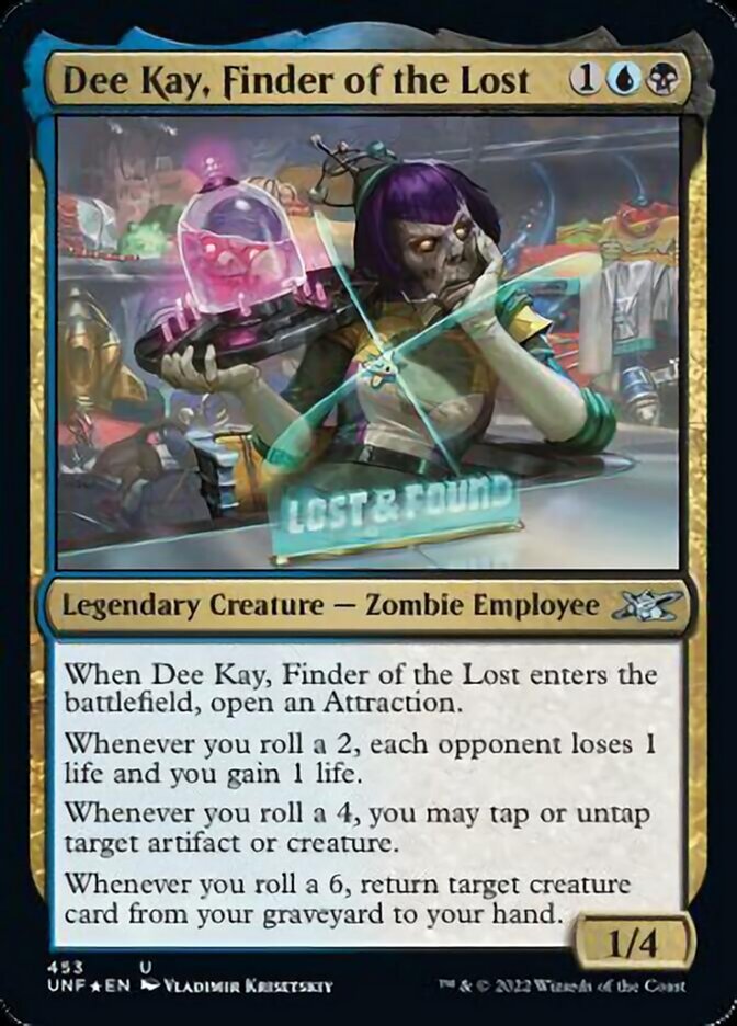 Dee Kay, Finder of the Lost (Galaxy Foil) (UNF-453) - Unfinity Foil