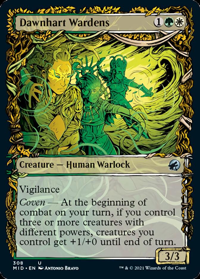 Dawnhart Wardens (Showcase) (MID-308) - Innistrad: Midnight Hunt: (Showcase)