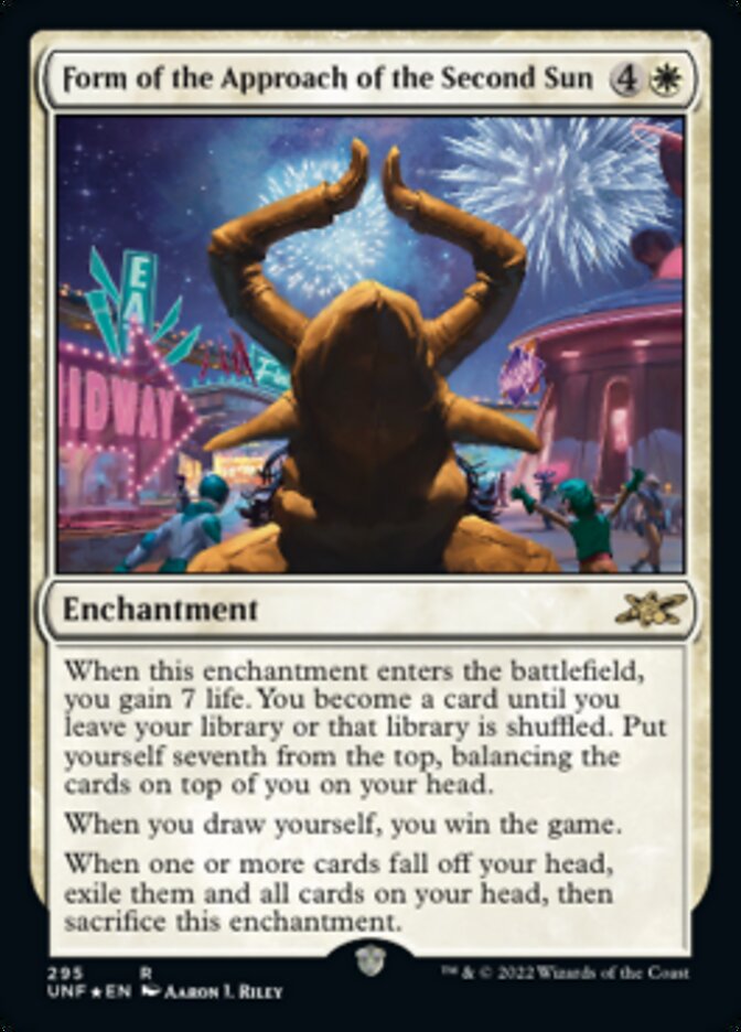 Form of the Approach of the Second Sun (Galaxy Foil) (UNF-295) - Unfinity Foil
