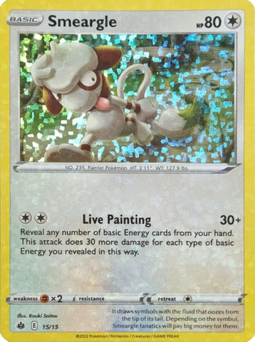 Smeargle - 15/15 15 - McDonalds Promos 2022 Holofoil