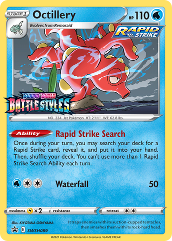 Octillery - SWSH089 (Prerelease)/307 - SWSH Sword & Shield Promo Cards Holofoil