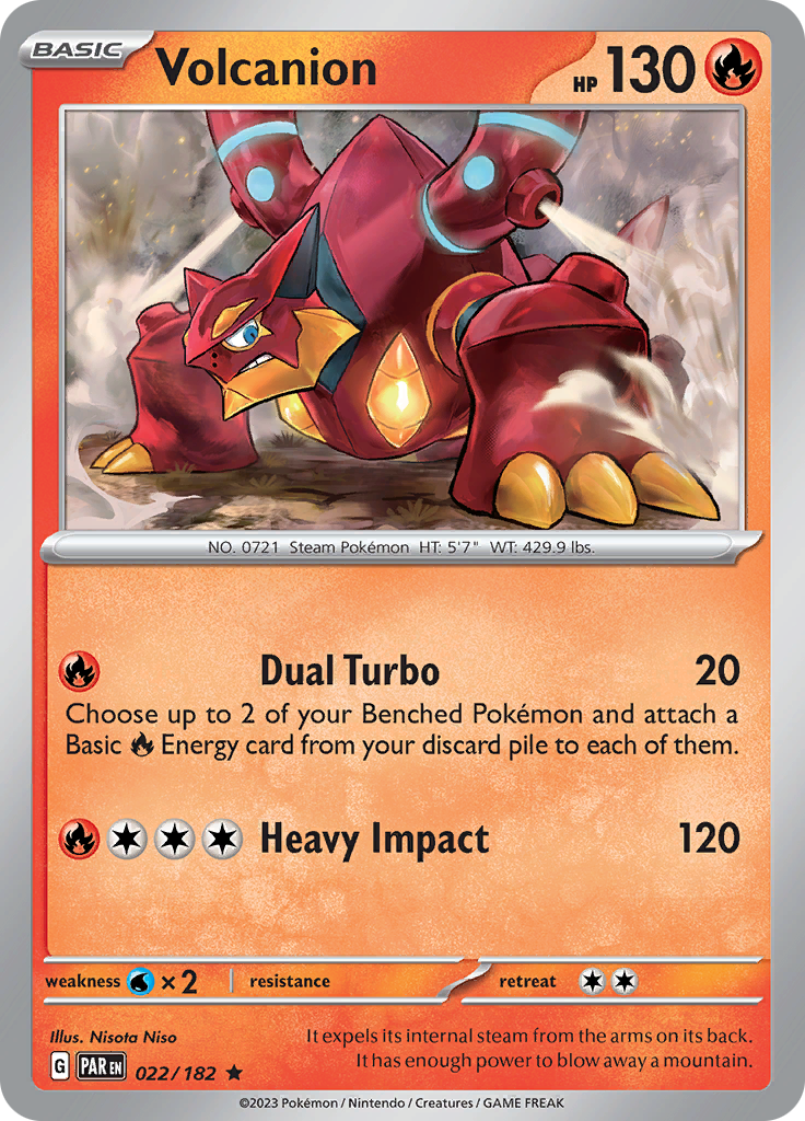 Volcanion 22 - SV04 Paradox Rift Holofoil