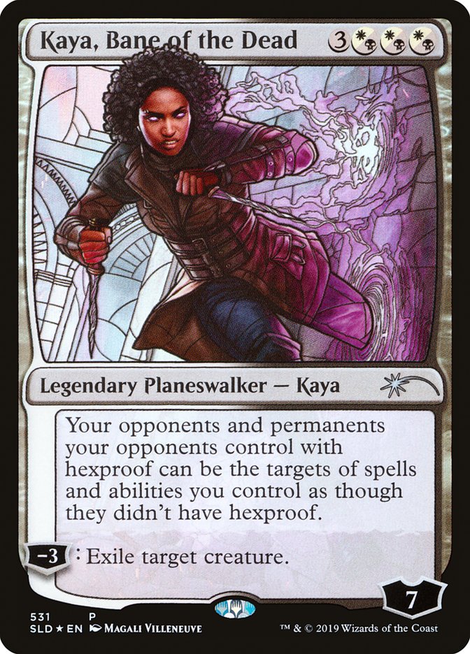 Kaya, Bane of the Dead (Stained Glass) (SLD-531) - Secret Lair Drop Foil