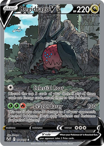 Regidrago V (Alternate Full Art) 184/195 - SWSH12 Silver Tempest Holofoil