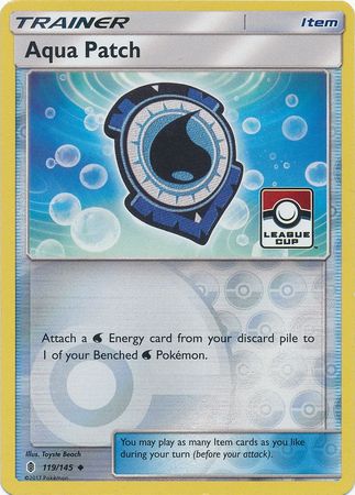 Aqua Patch - 119/145 (League Cup) - League & Championship Cards Reverse Holofoil