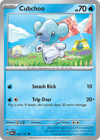 Cubchoo 53 - SV03 Obsidian Flames