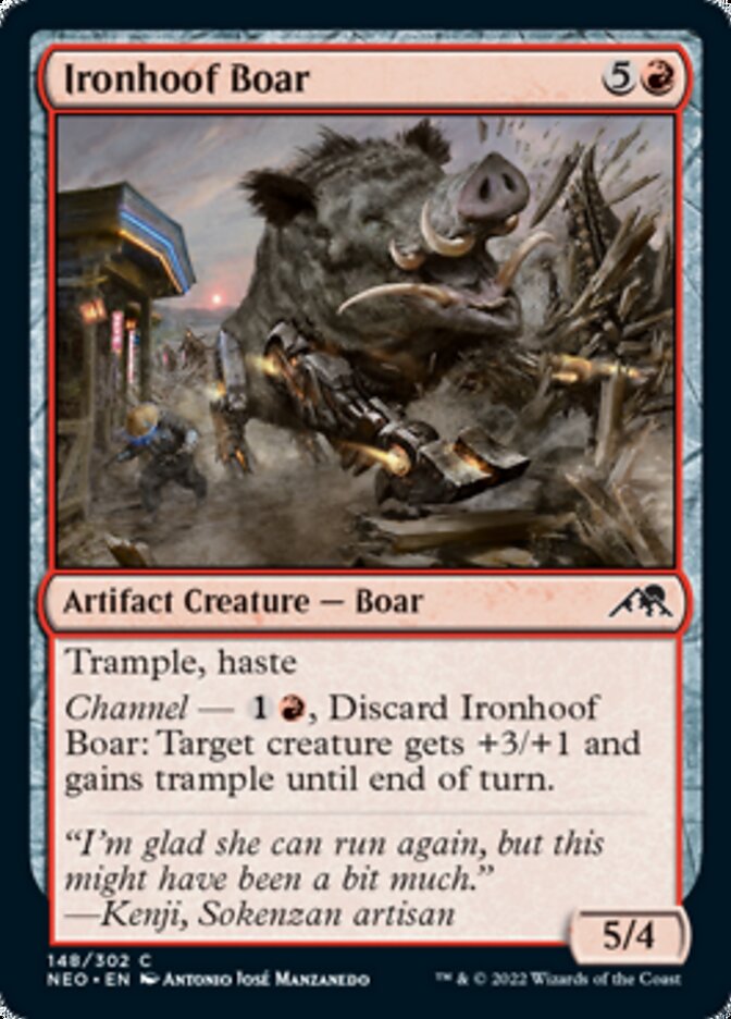 Ironhoof Boar (NEO-148) - Kamigawa: Neon Dynasty