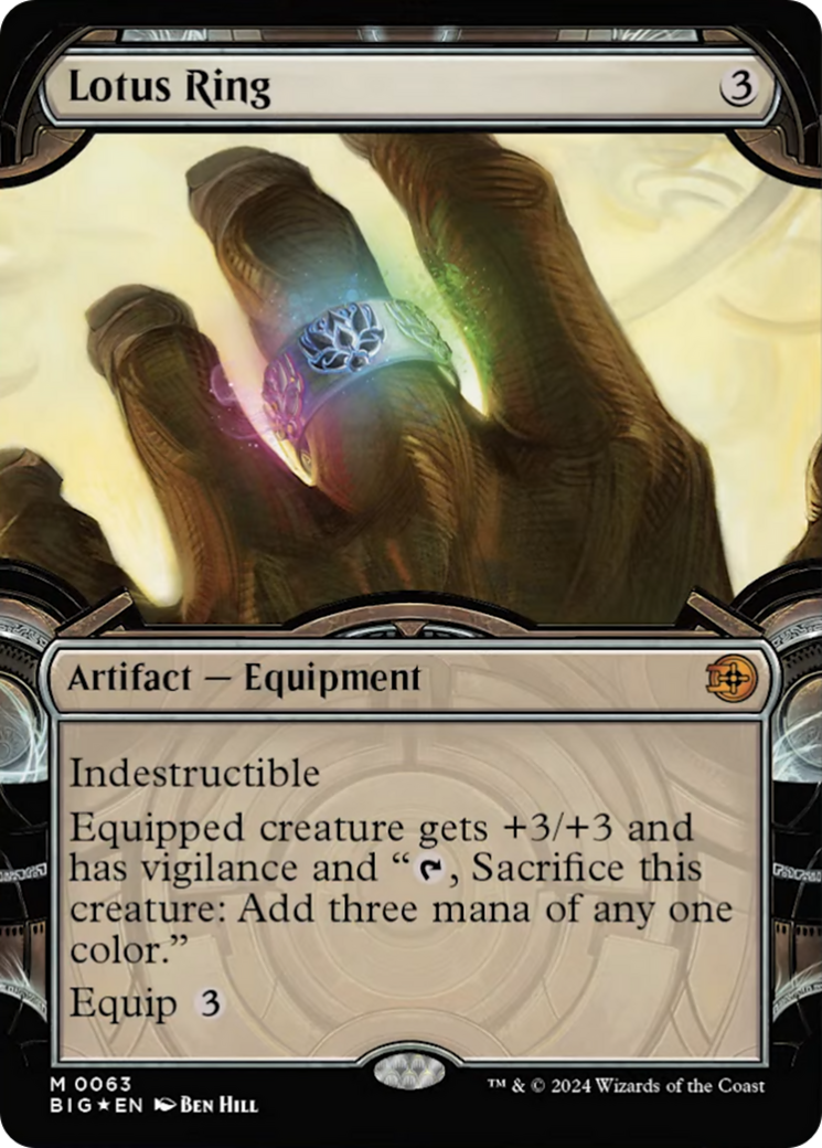 Lotus Ring (Showcase) (Raised Foil) (BIG-063) - The Big Score: (Showcase) Foil