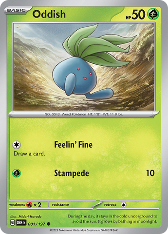 Oddish 1 - SV03 Obsidian Flames