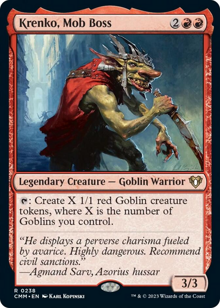 Krenko, Mob Boss (CMM-238) - Commander Masters