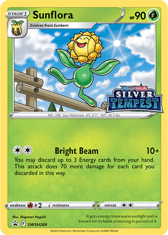 Sunflora - SWSH269 (Prerelease) SWSH269/307 - SWSH Sword & Shield Promo Cards Holofoil