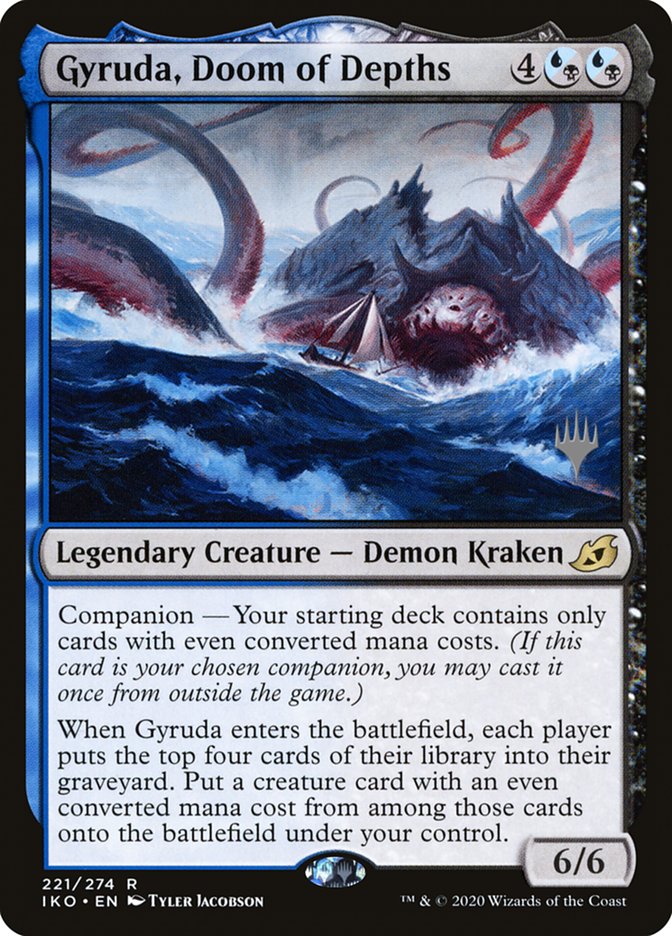 Gyruda, Doom of Depths (PPIKO-221) - Ikoria: Lair of Behemoths Promos: (companion)