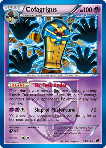 Cofagrigus (Team Plasma) (56) 56/116 - Plasma Freeze Holofoil
