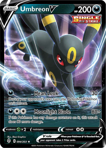 Umbreon V 94/203 - SWSH07 Evolving Skies Holofoil