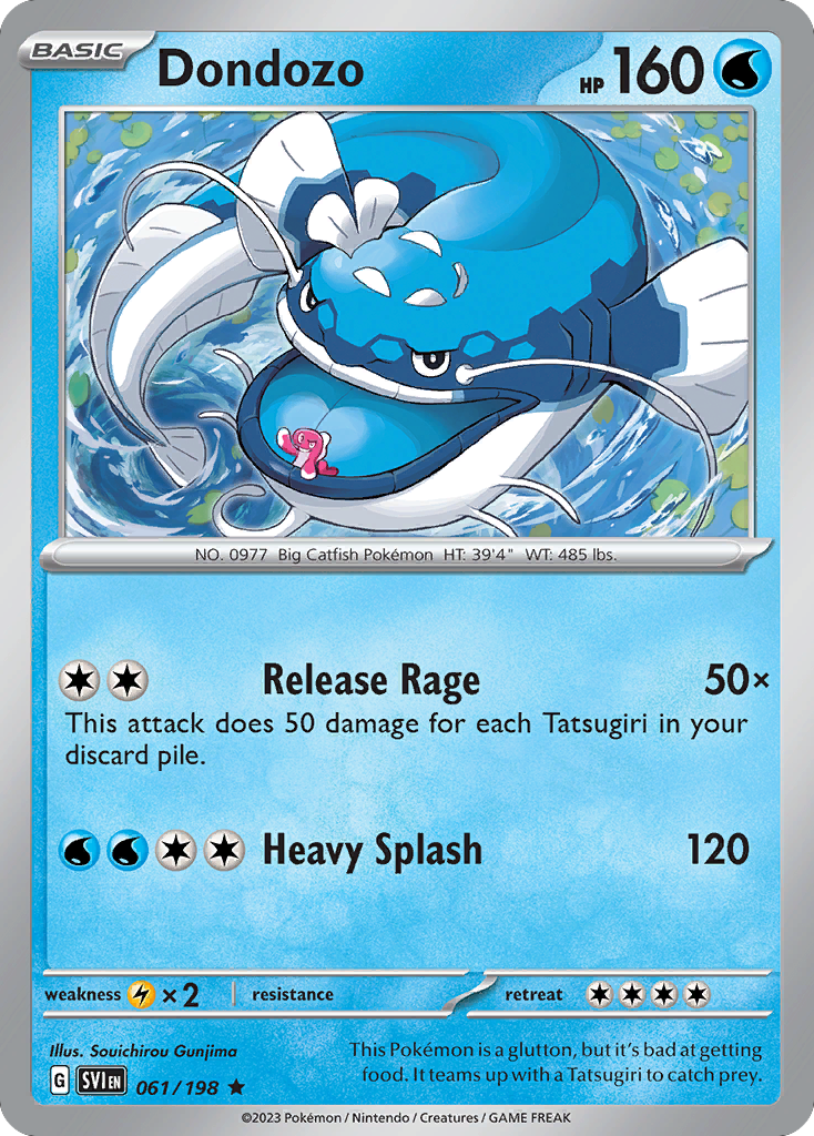Dondozo - 061/198 (Line Holo) 61 - Miscellaneous Cards & Products Holofoil