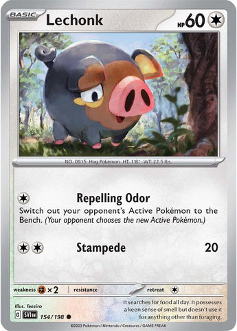 Lechonk - 154/198 154 - SV01 Scarlet & Violet Base Set