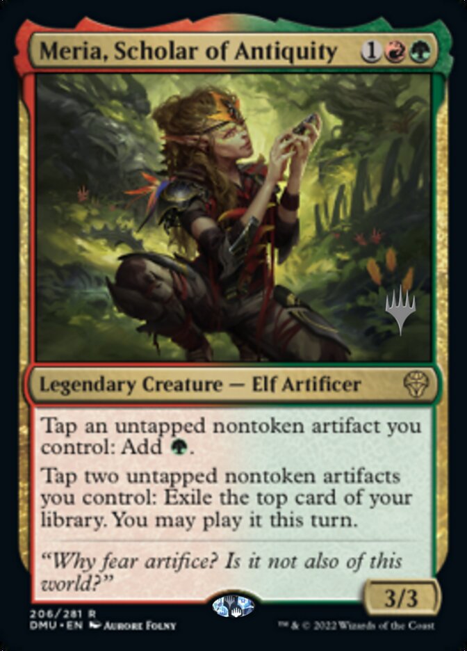 Meria, Scholar of Antiquity (PPDMU-206) - Dominaria United Promos