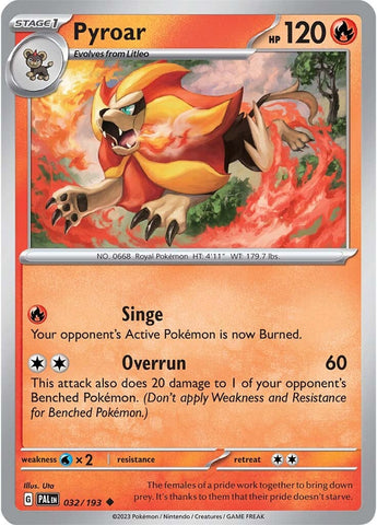 Pyroar - 032/193 32 - SV02 Paldea Evolved