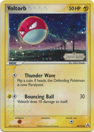 Voltorb 68/92 - Legend Maker Reverse Holofoil