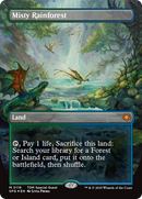 Misty Rainforest (Borderless) (Dragonscale Foil) - Special Guests Foil