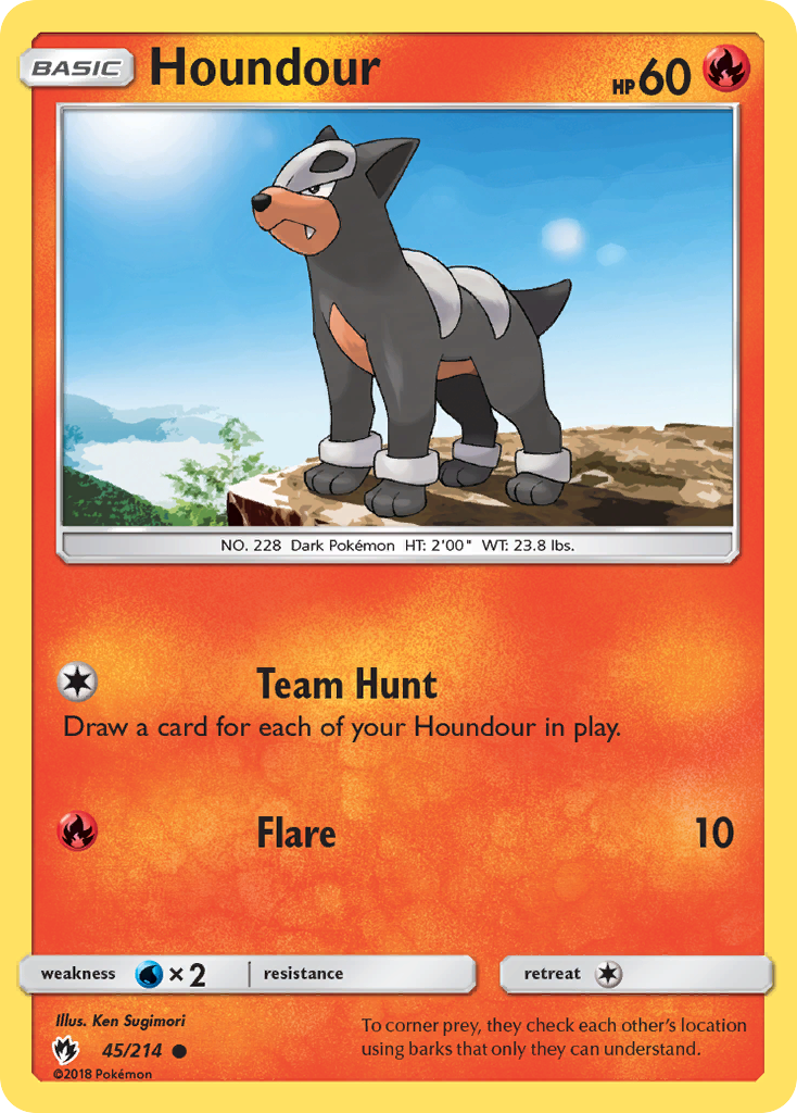 Houndour 45/214 - SM  Lost Thunder