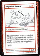 Impatient Iguana (No PW Symbol) (CMB1-) - Mystery Booster Playtest Cards 2021