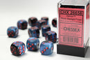 Chessex Gemini Black-Starlight/Red 16mm d6 Dice Block