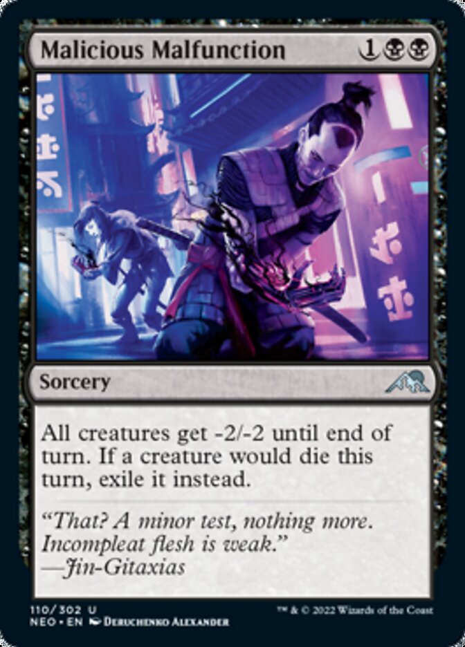 Malicious Malfunction (NEO-110) - Kamigawa: Neon Dynasty
