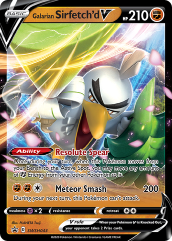 Galarian Sirfetch'd V - SWSH043 SWSH043/307 - SWSH Sword & Shield Promo Cards Holofoil