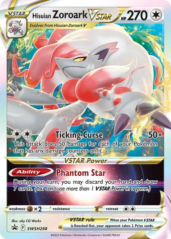 Hisuian Zoroark VSTAR - SWSH298 - Jumbo Cards Holofoil