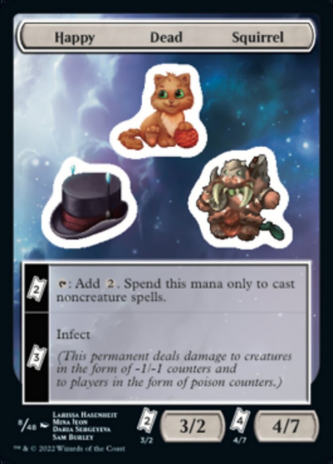 Happy Dead Squirrel (UNF-008) - Unfinity Sticker Sheets