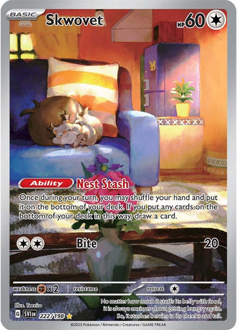 Skwovet - 222/198 222 - SV01 Scarlet & Violet Base Set Holofoil