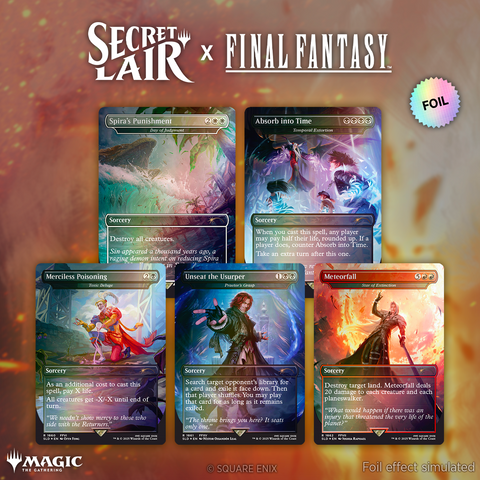 Secret Lair Drop Series Final Fantasy Game Over Rainbow Foil