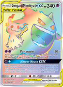 Gengar & Mimikyu GX (Secret)/181 - SM  Team Up Holofoil