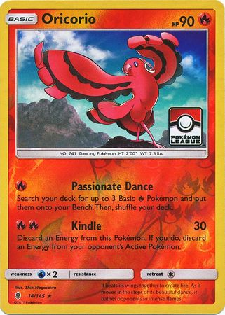 Oricorio - 14/145 (Pokemon League) 14 - League & Championship Cards Reverse Holofoil
