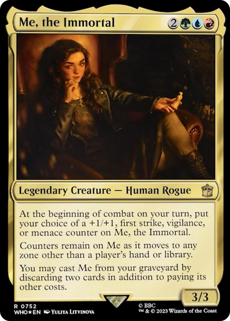 Me, the Immortal (Surge Foil) (WHO-752) - Doctor Who Foil