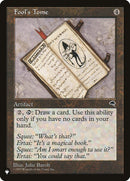 Fool's Tome (LIST-) - The List