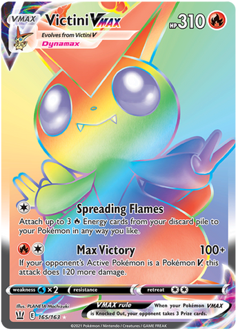 Victini VMAX (Secret) 165/163 - SWSH05 Battle Styles Holofoil