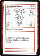 Mana Abundance (No PW Symbol) (CMB1-) - Mystery Booster Playtest Cards 2021