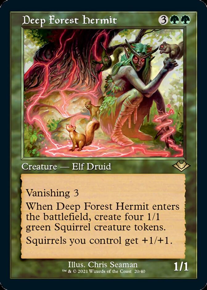 Deep Forest Hermit (Retro Frame) (MH1-020) - Modern Horizons 1 Timeshifts Foil