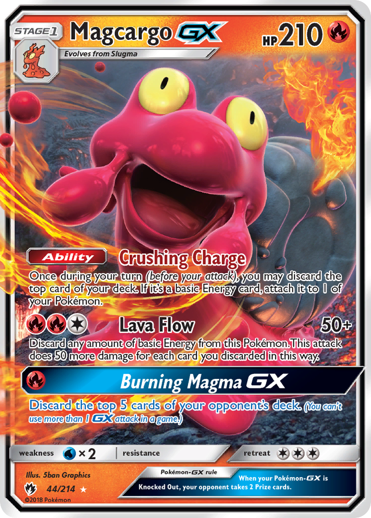 Magcargo GX/214 - SM  Lost Thunder Holofoil