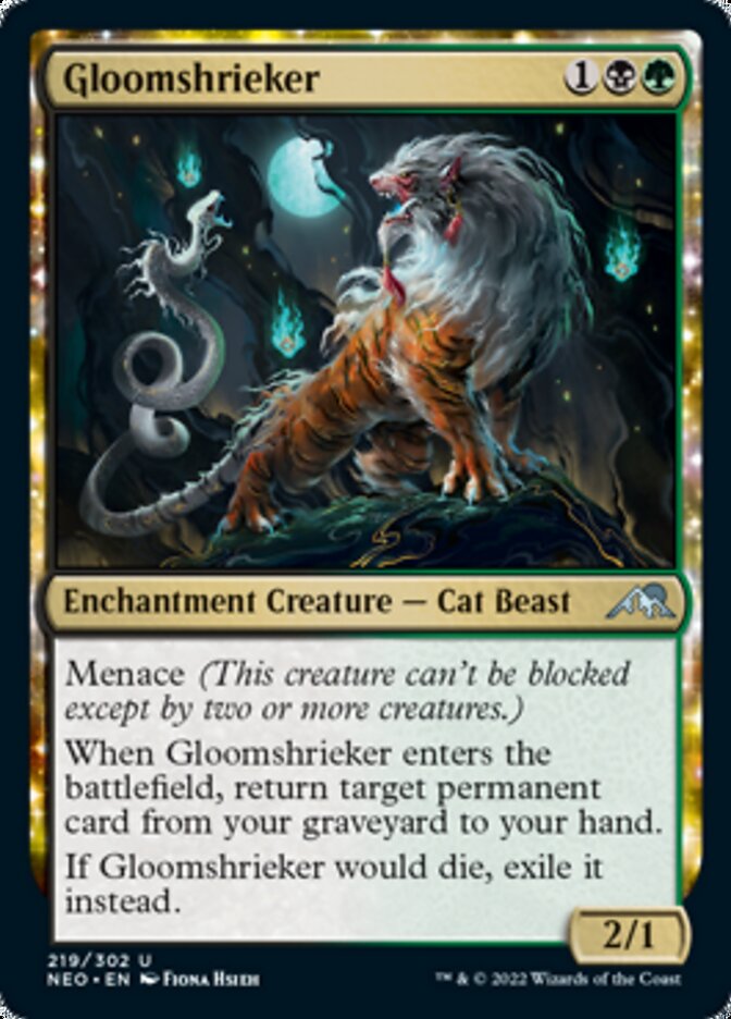 Gloomshrieker (NEO-219) - Kamigawa: Neon Dynasty: (enchantment)