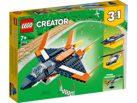 Lego Creator 3in1 Supersonic Jet 215pcs