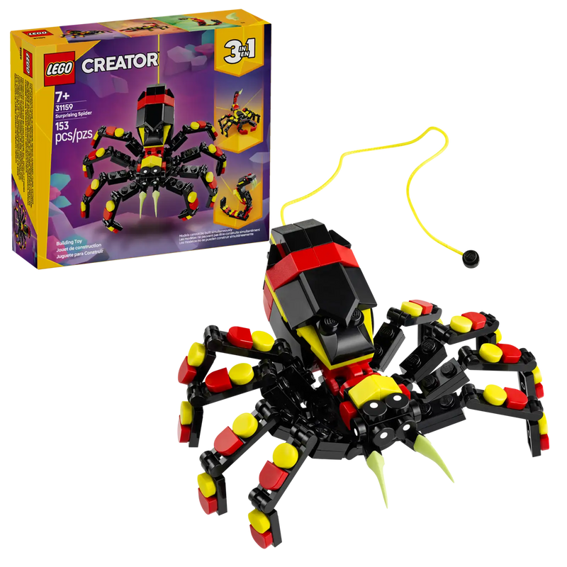 Lego Creator 3in1 Wild Animals: Surprising Spider 153pcs