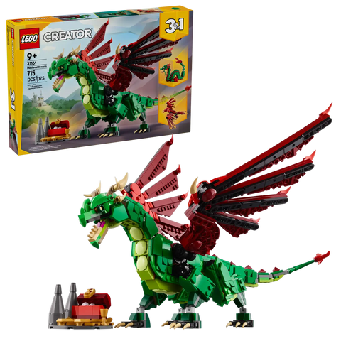 Lego Creator 3in1 Medieval Dragon 715pcs
