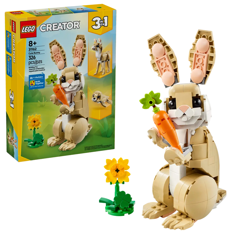 Lego Creator 3in1 Cute Bunny 326pcs