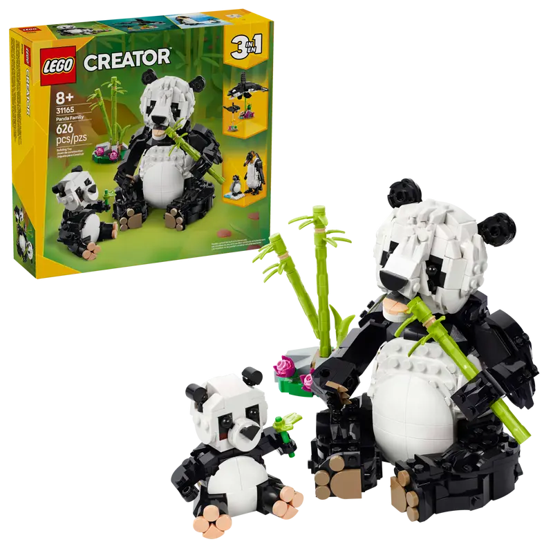 Lego Creator 3in1 Wild Animals: Panda Family 626pcs